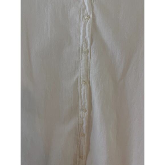 Xirena Womens Beau White Poplin Button Down Quiet Luxury Capsule Minimalist Med - Picture 7 of 13